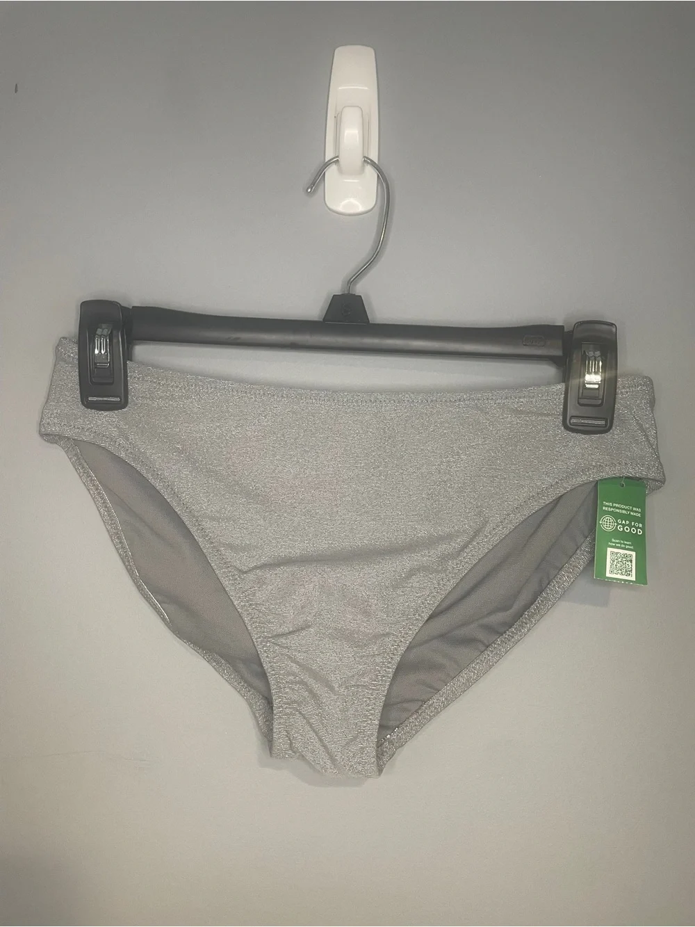GAP Kids Bikini Swim Two-Piece Set Gray Sparkle Size XXL 14-16